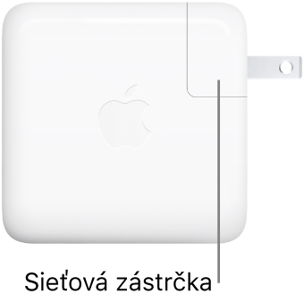 67 W napájací USB-C adaptér.