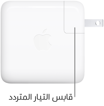 محول الطاقة USB-C ٦٧ واط و USB-C ٩٦ واط.