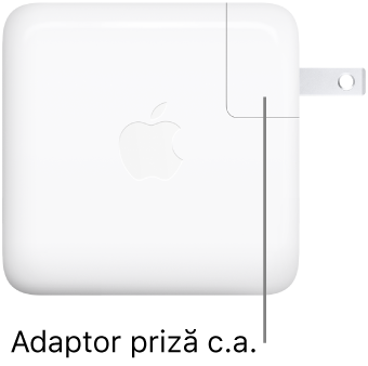 Adaptorul de alimentare USB‑C de 67 W și de 96 W.