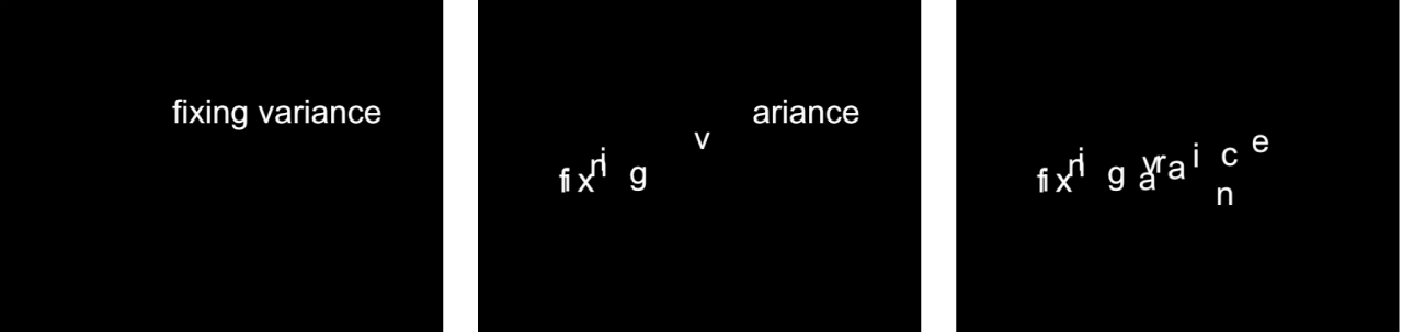 Canvas showing Sequence Text behavior with Fix setting set to Start Point