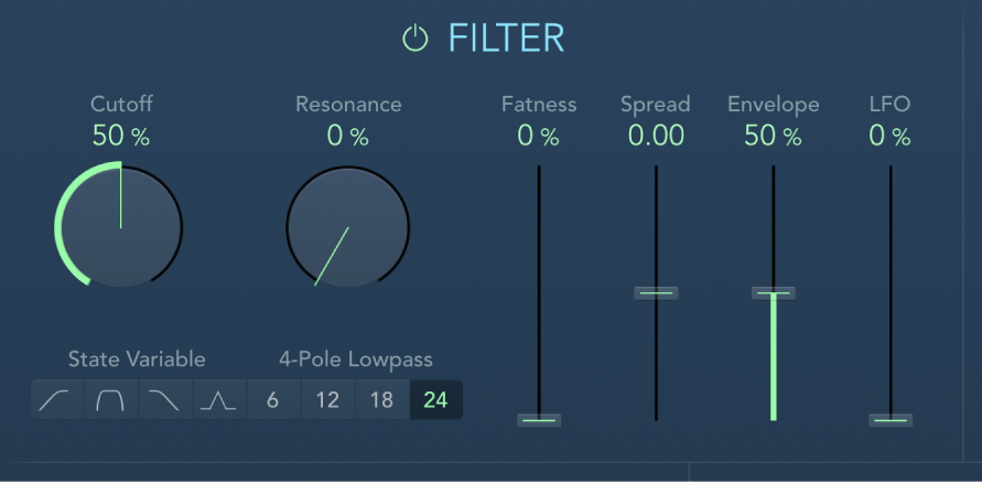 The AutoFilter Filter controls.