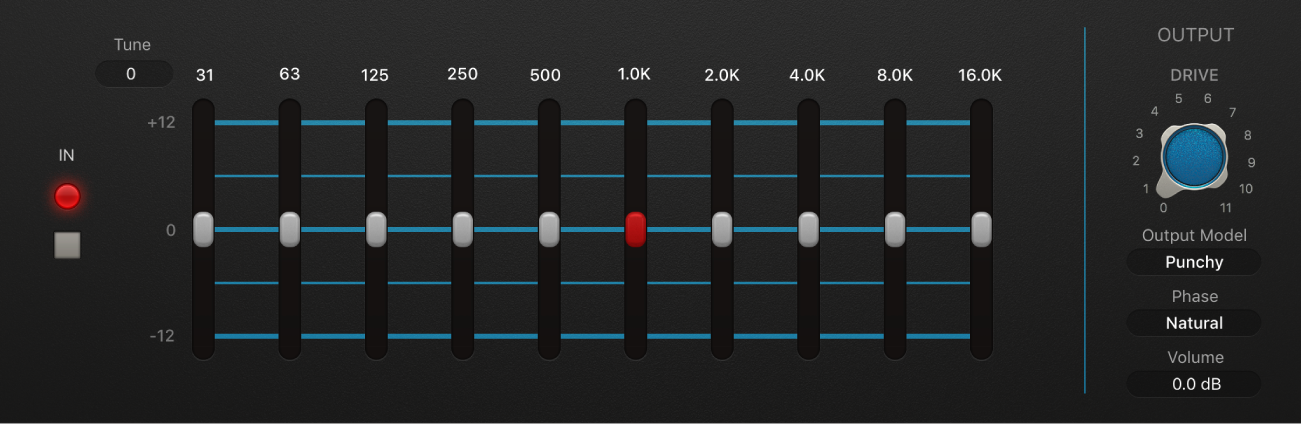 Vintage Graphic EQ 窗口。