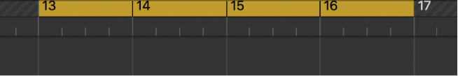 Bar ruler with cycle area between the left and right locators.