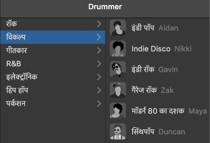 Drummer संपादक में विधा चुनी जा रही है।