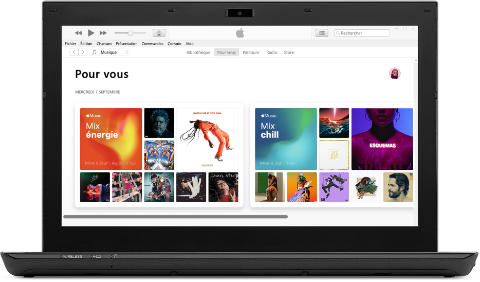 Un PC avec Apple Music pour vous.