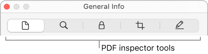 The PDF inspector tools.