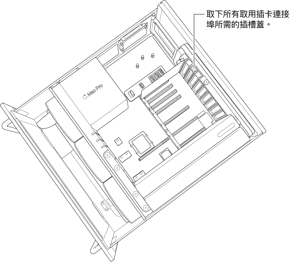 取下插槽蓋。