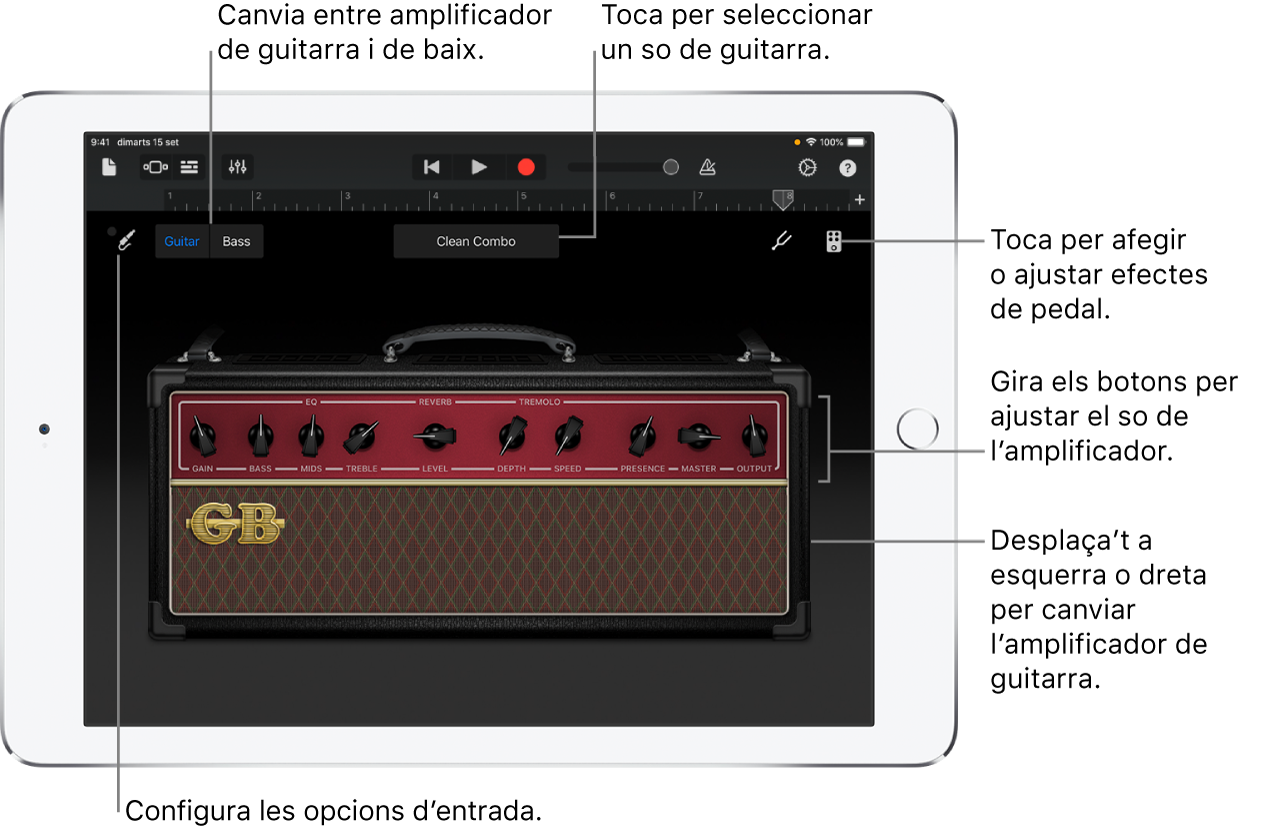 Instrument tàctil “Amplificador de guitarra”