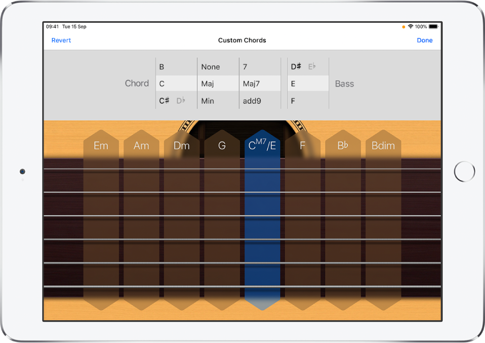 Custom Chords control wheels