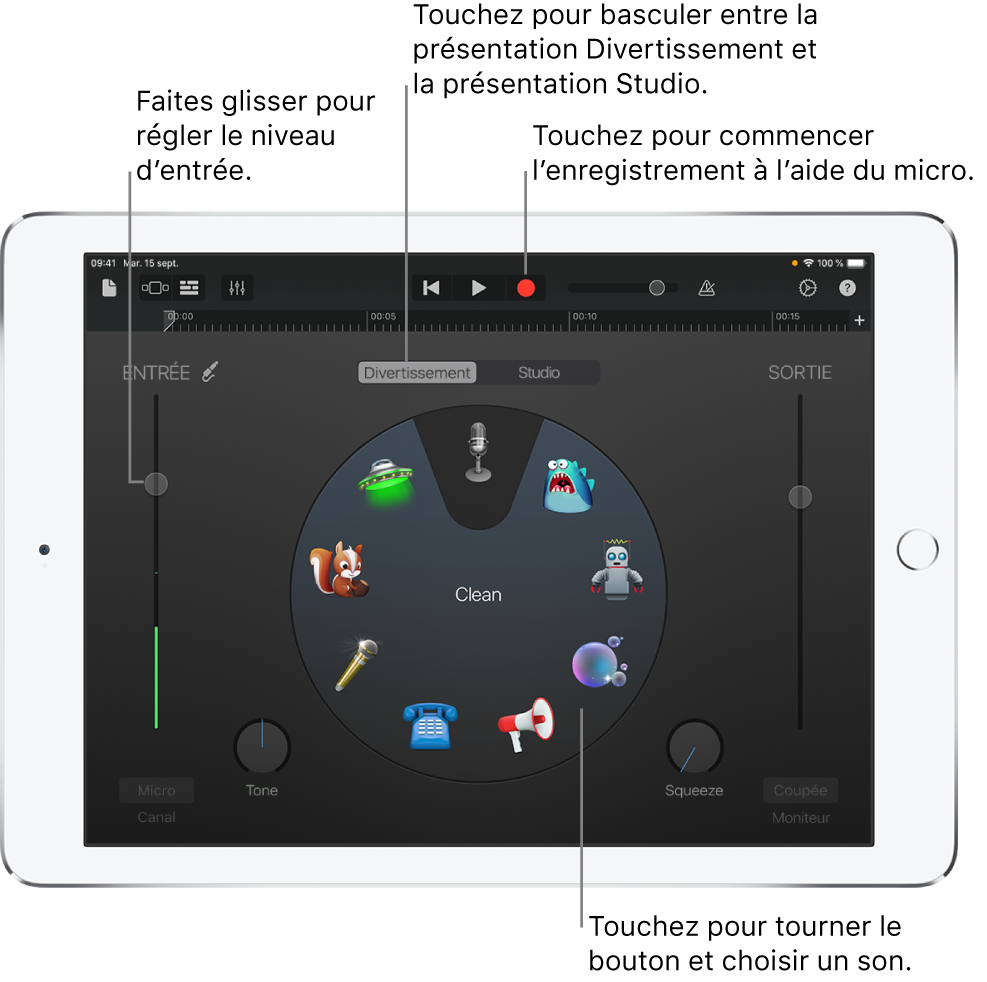 Instrument tactile Audio Recorder