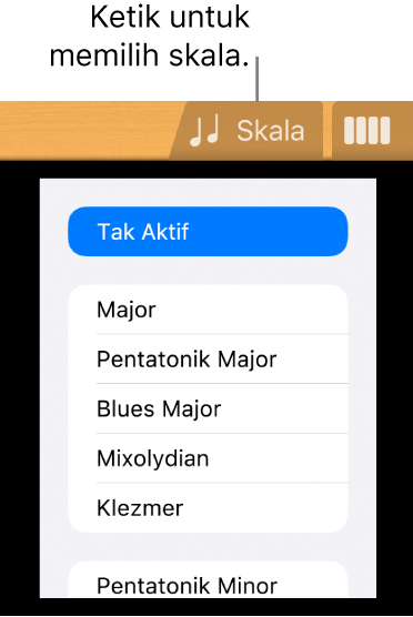 Butang Skala Gitar