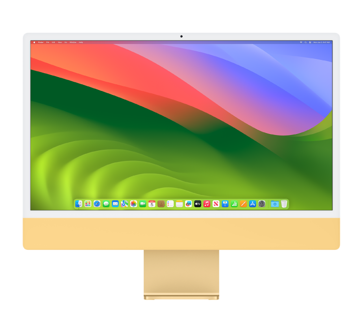 La pantalla d’un iMac.