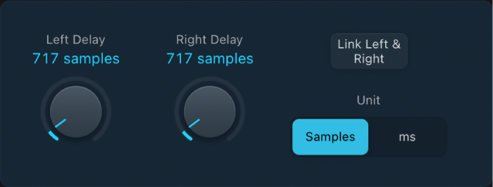 Abbildung. Fenster „Sample Delay“