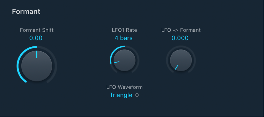 Figure. EVOC20 Filterbank Modulation parameters.