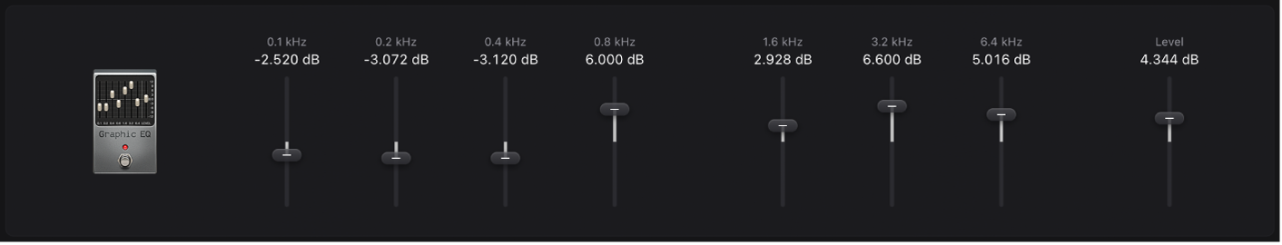 Figure. Graphic EQ stompbox window.