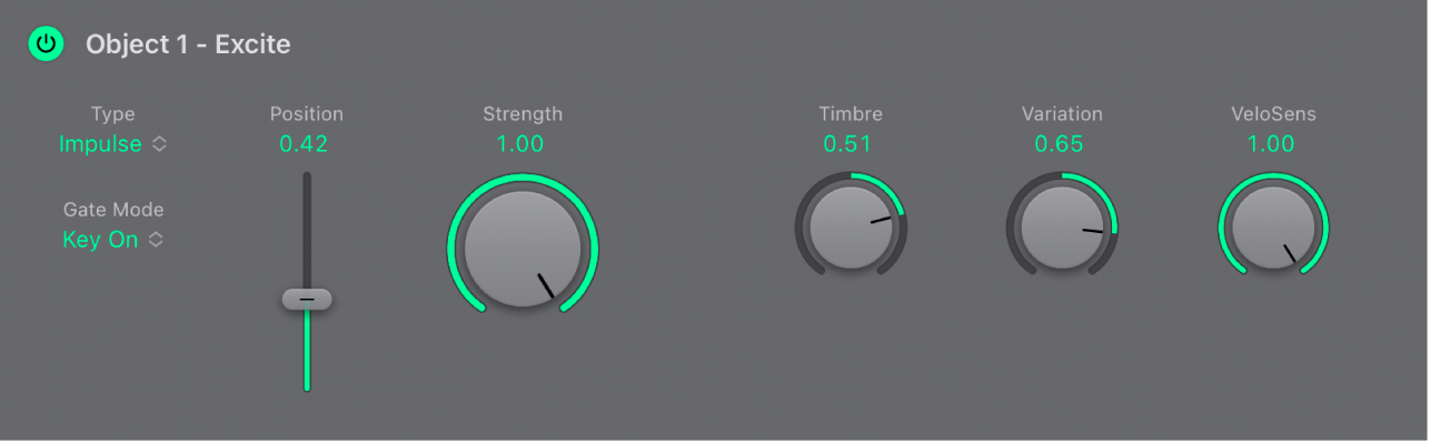 Figure. Object parameters.