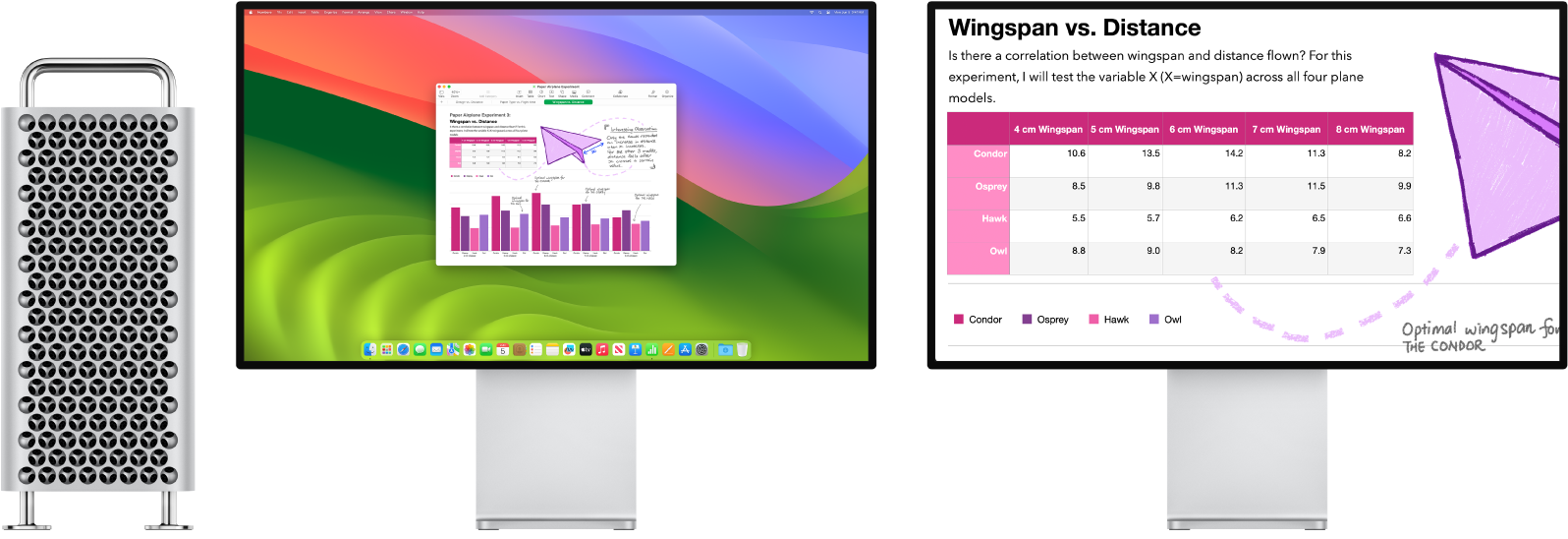 Zoom Display active on the right display, with the screen size fixed on the left display.