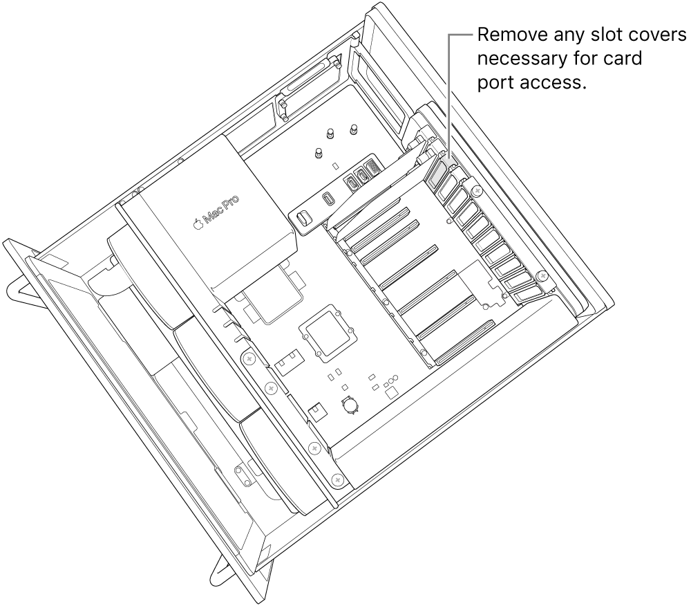 Removing a slot cover.