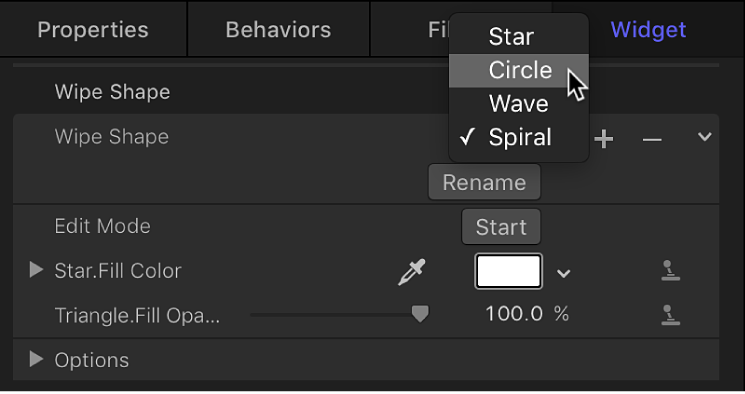 Assigning the Sequential Initial Value parameter to the Circle shape