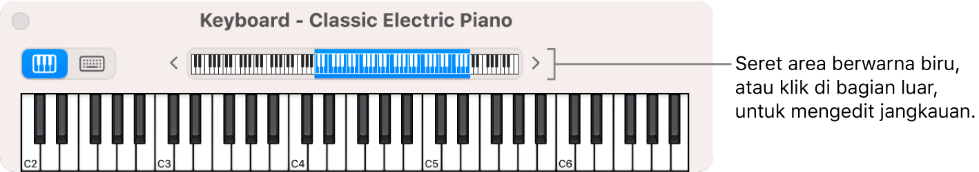 Keyboard pada layar.