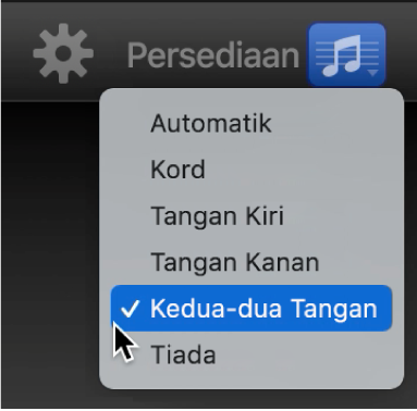 Menu timbul Tatatanda.