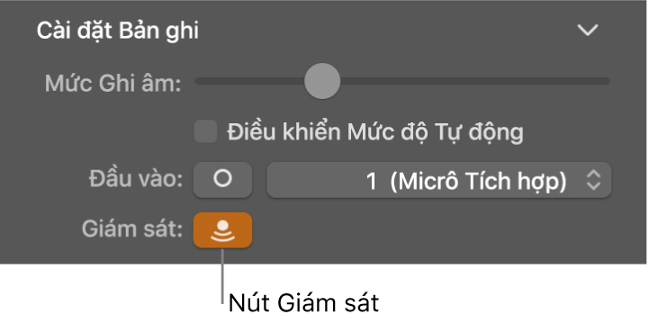 Nút Giám sát đầu vào trong trình kiểm tra Smart Control.