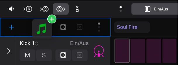 Ziehen eines Sounds in den Step Sequencer