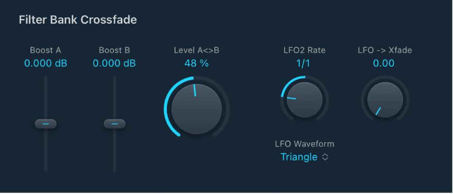 Abbildung. Parameter „EVOC20 Filterbank Modulation“