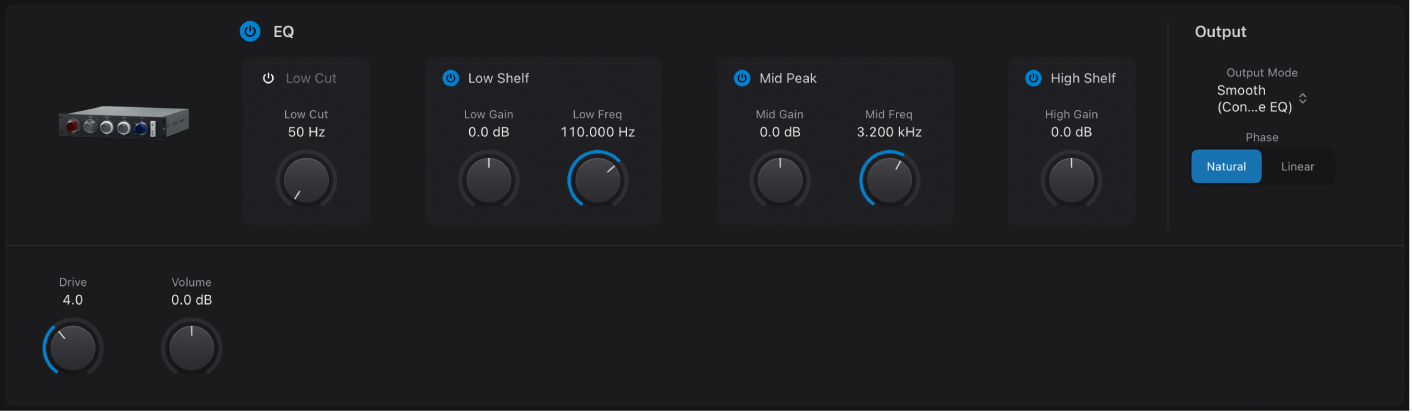 Abbildung. Fenster „Vintage Console EQ“