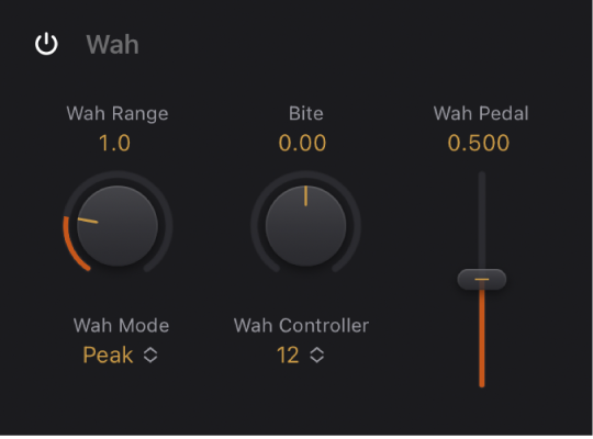 Figure. Vintage B3 Wah parameters.