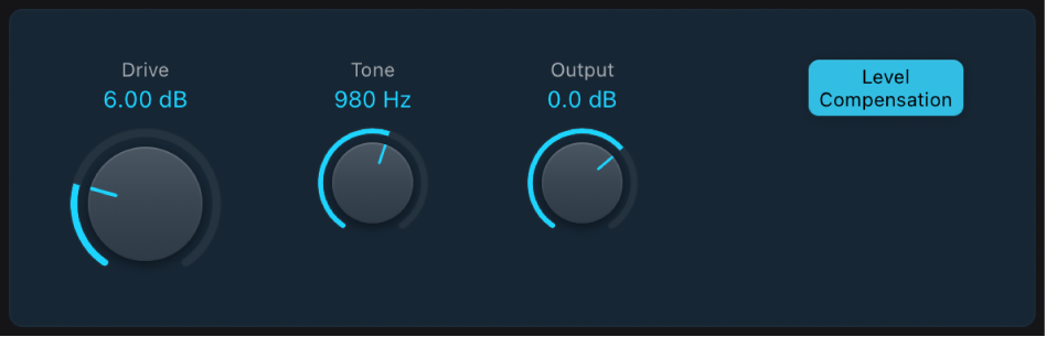 Figure. Overdrive effect window.