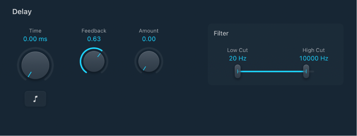 Figure. Ringshifter Delay controls.