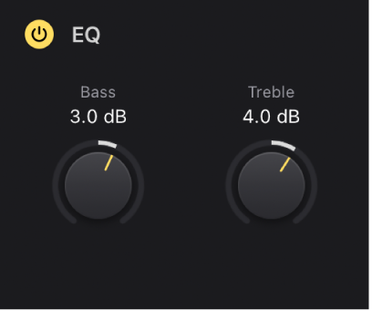 Figure. Vintage Electric Piano Equalizer parameters.