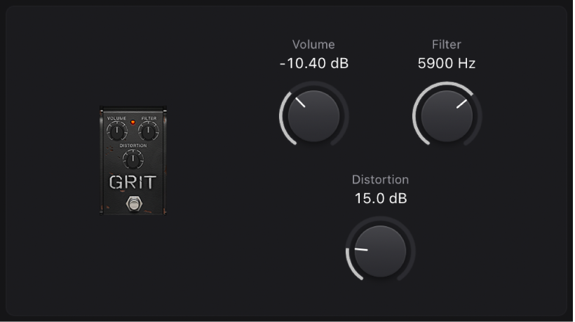 Figure. Fenêtre stompbox Grit.