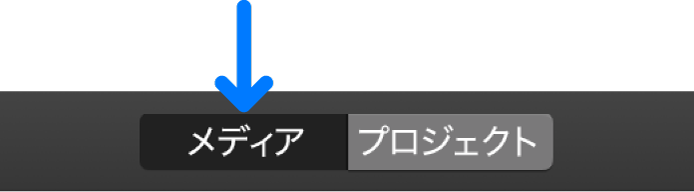 ツールバーの「メディア」ボタン