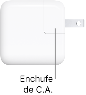 El adaptador de corriente USB-C de 30 W.