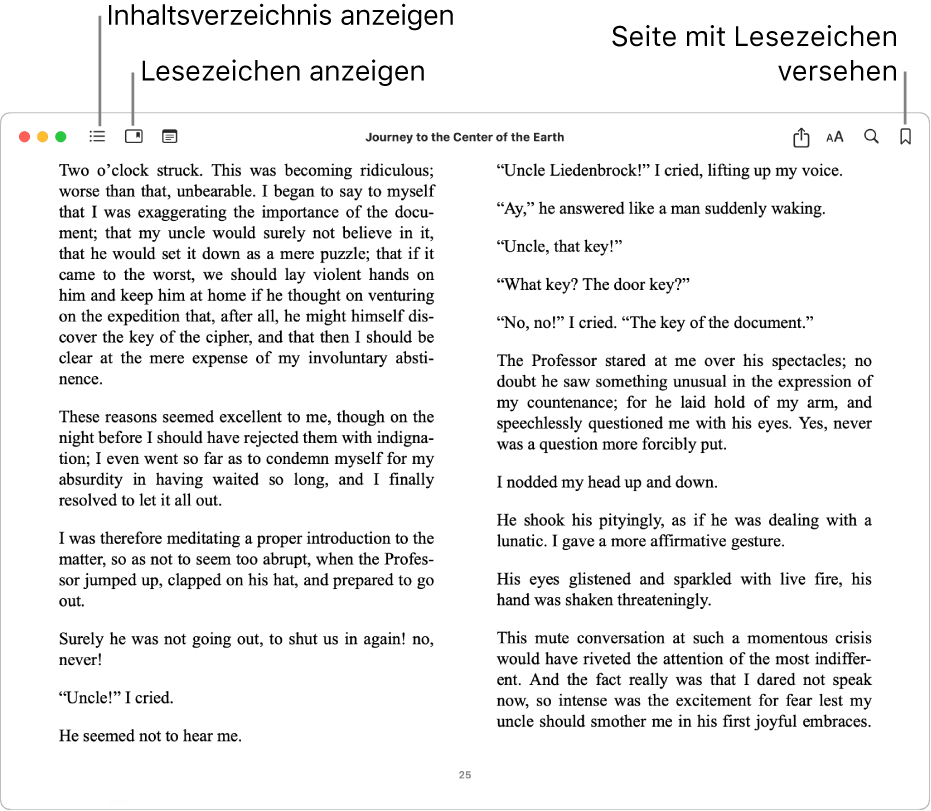 Optionen in einem geöffneten Buch.