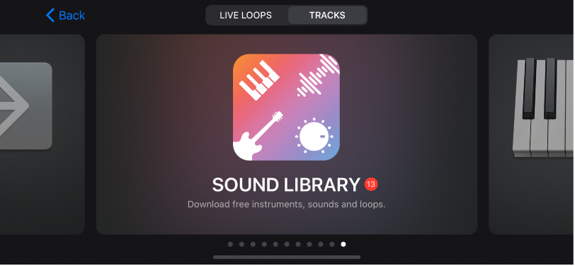 Sound Library in the Sound browser