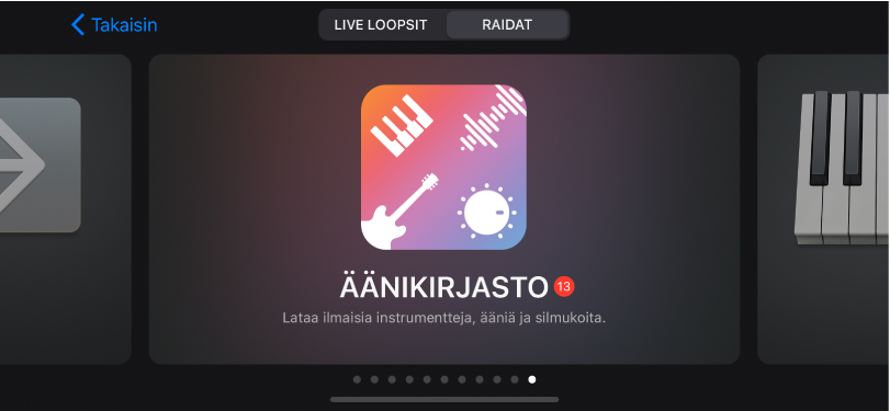 Äänikirjasto ääniselaimessa