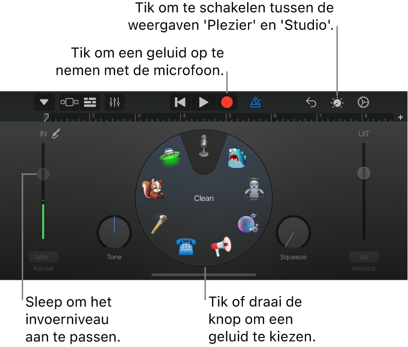 Touch-instrument Audiorecorder