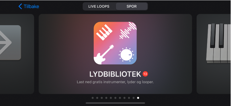 Lydbiblioteket i lydnavigeringen