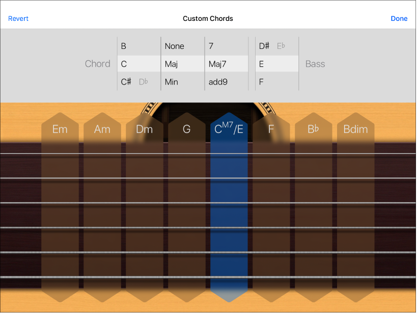 Custom Chords control wheels