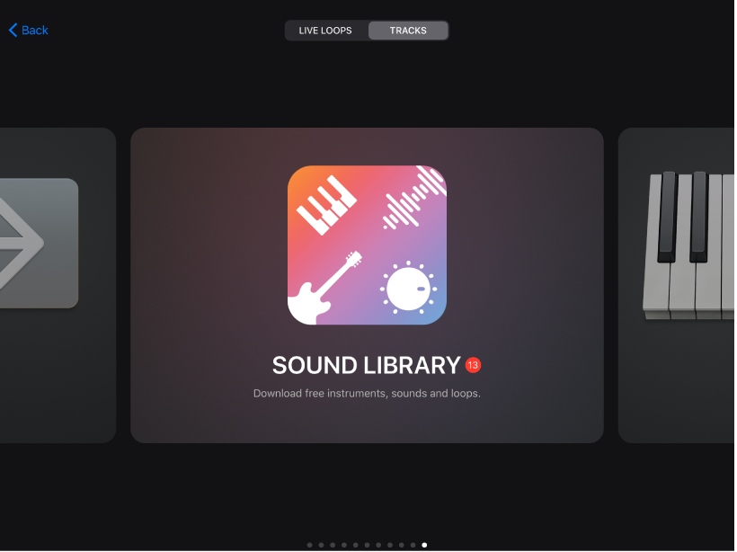 Sound Library in the Sound browser