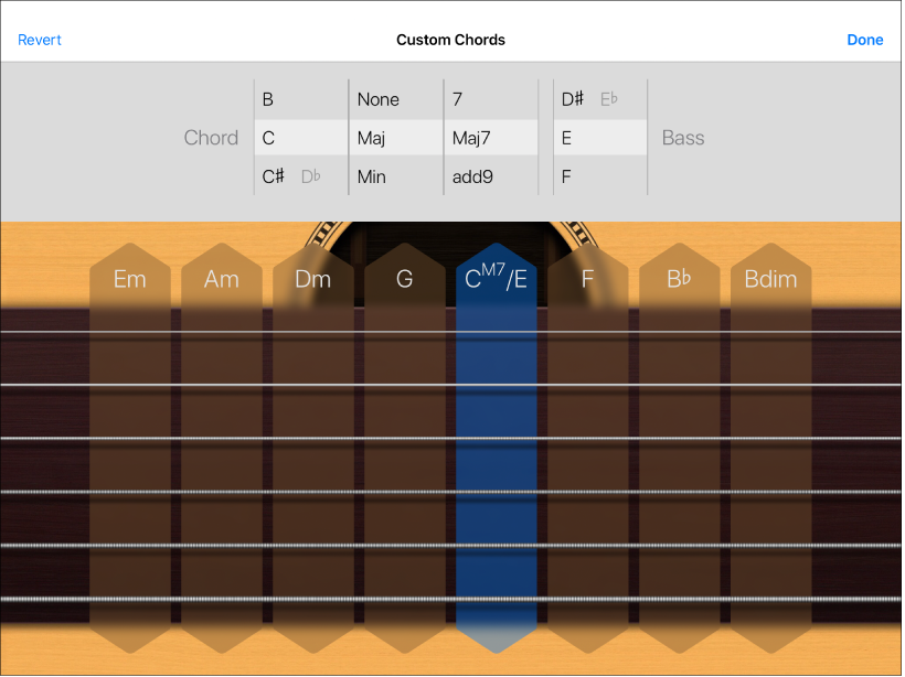 Custom Chords control wheels