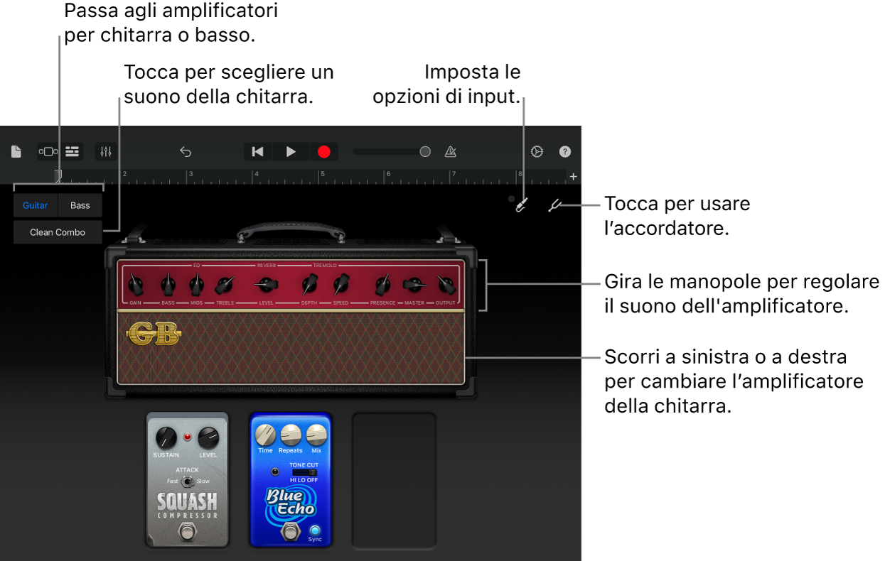 Strumento Touch “Amplificatore chitarra”