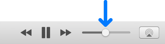 The volume slider.