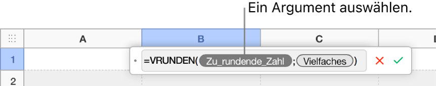 Der Formeleditor mit der SUMME-Funktion eingetragen und einem Coaching-Tipp zum Wertargument-Element.