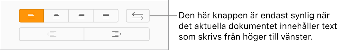 Knappen Textriktning i sidofältet Format.