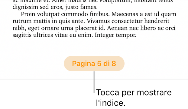 Documento aperto con il contatore pagina “3 di 3” nella parte inferiore centrale dello schermo.