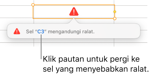 Pautan ralat sel.